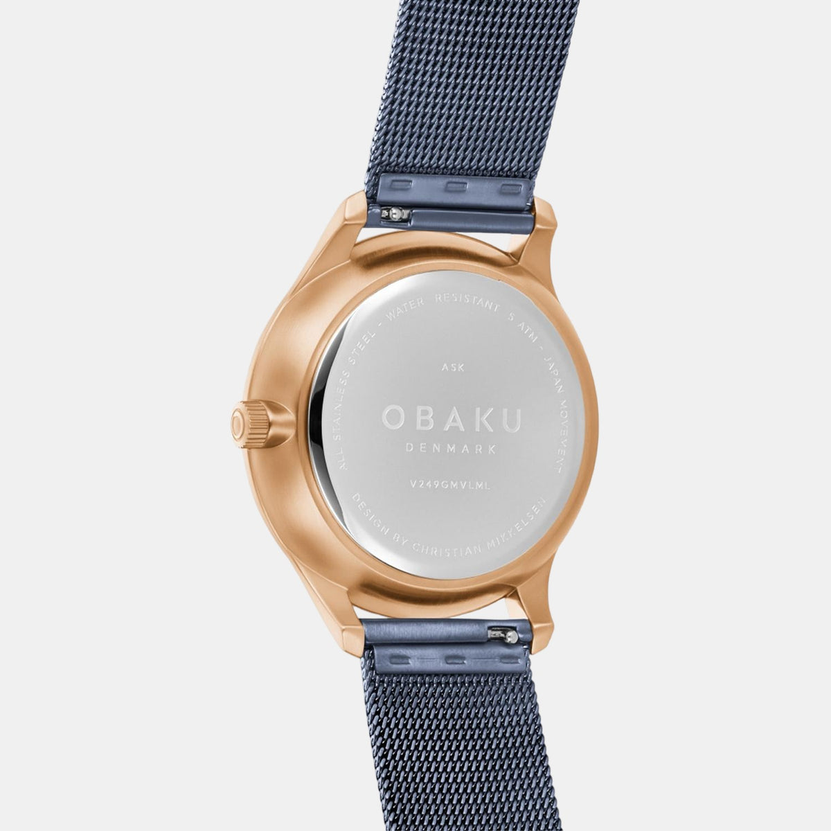 Obaku Stainless Steel Round watch