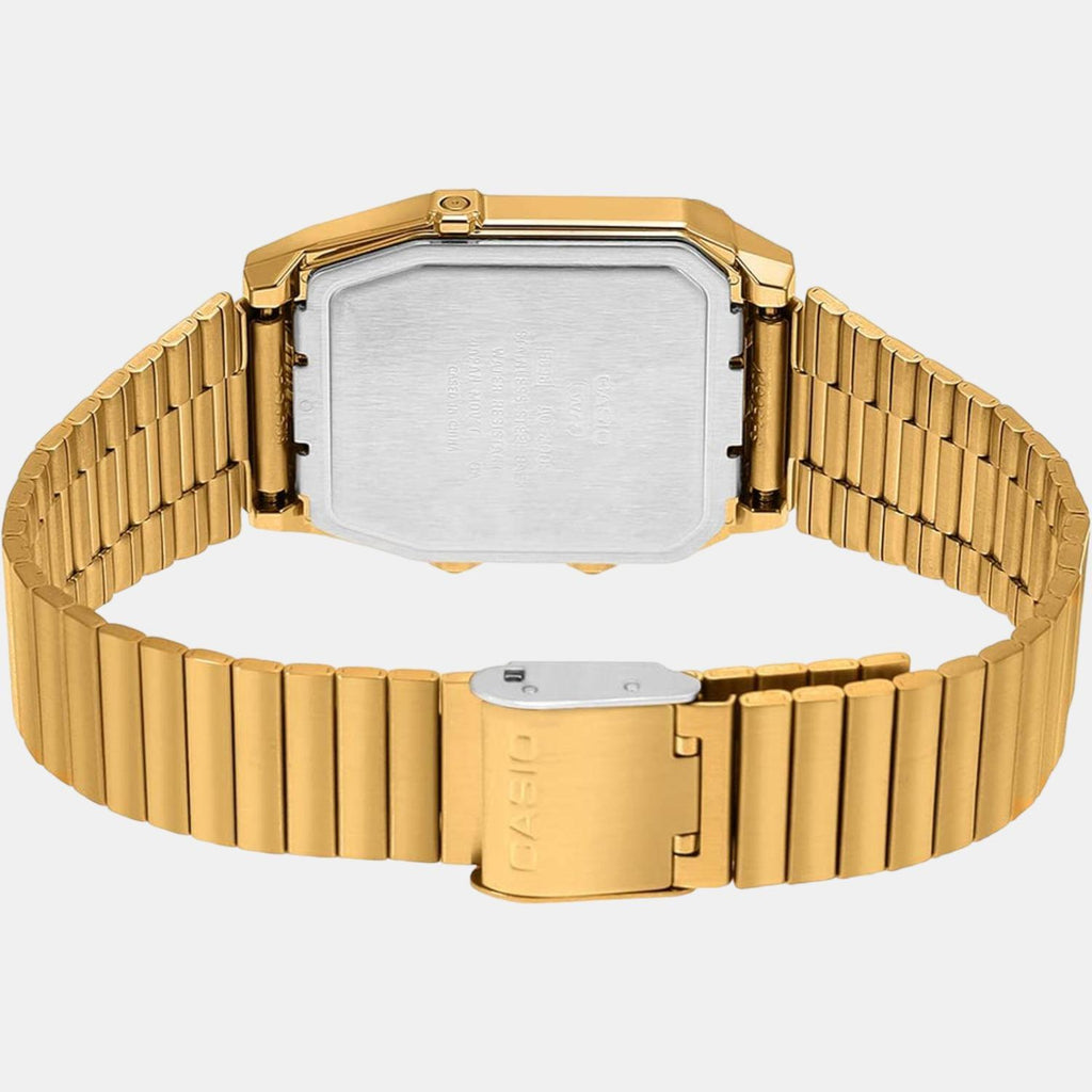 Casio Men Square Gold watch