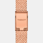 Lovely Square Women Quartz Cream Dial Analog Stainless Steel Watch T0581093345600