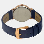 Fashion Women Quartz White Dial Analog Leather Watch TWEL15605