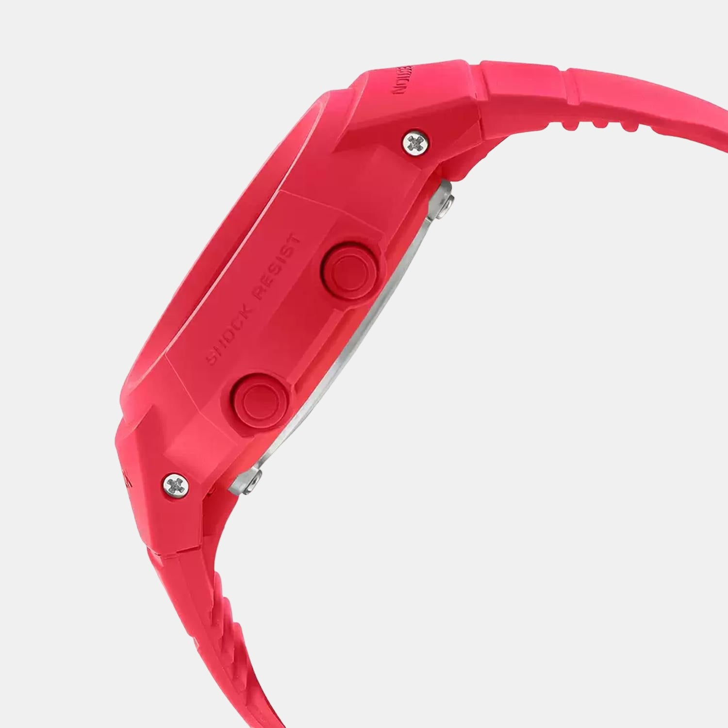 Casio Men Round Red watch