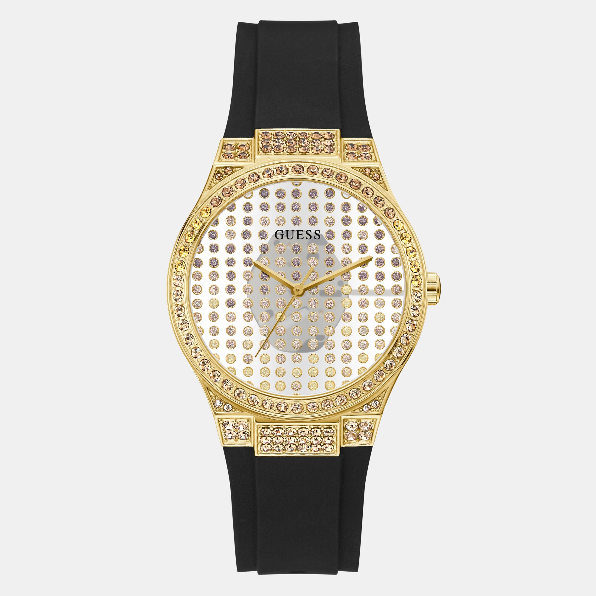 Guess Round Clear Analog watch
