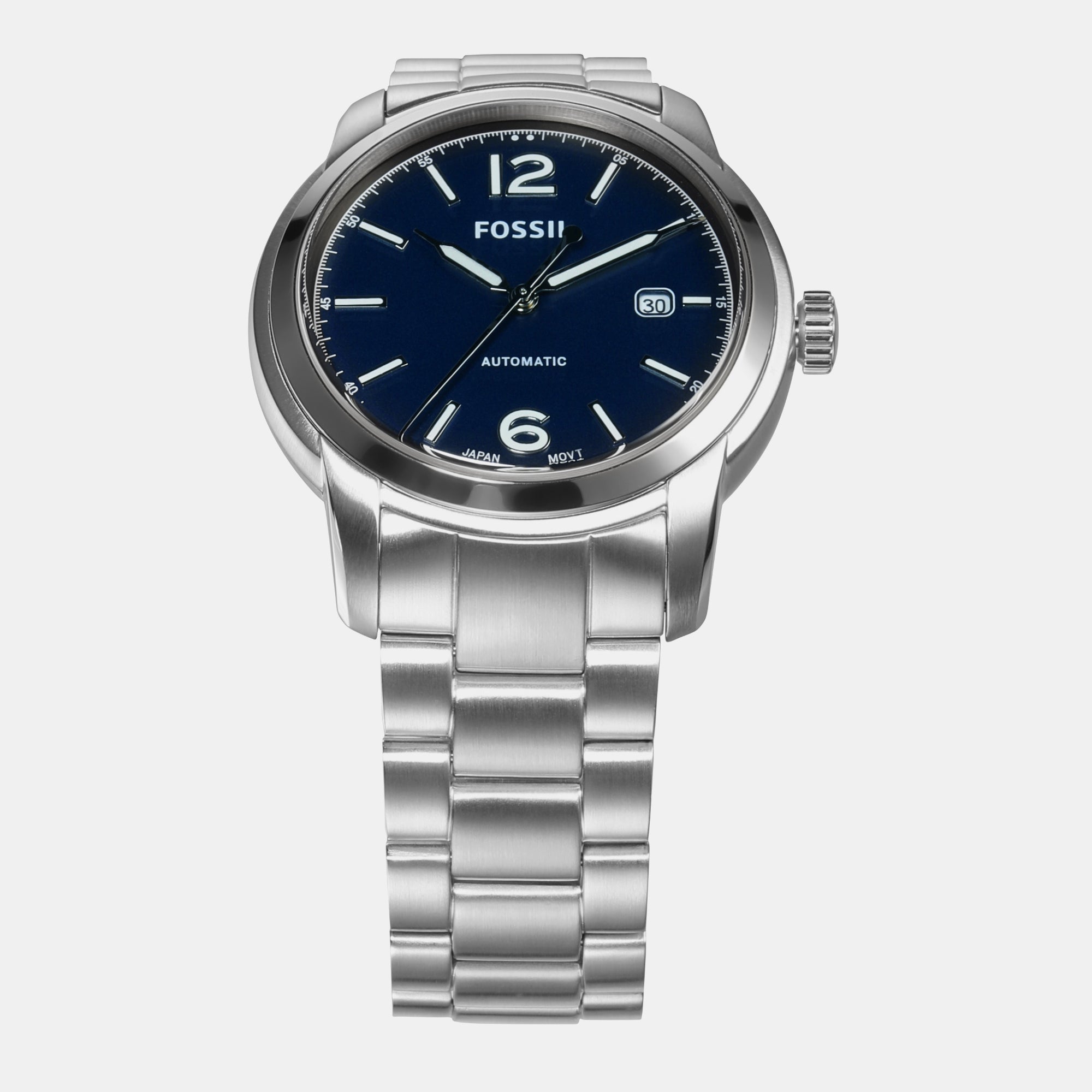 Male Blue Analog Stainless Steel Watch ME3244 – Just In Time