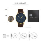 Ck Slate Men Quartz Blue Dial Analog Leather Watch 25200261