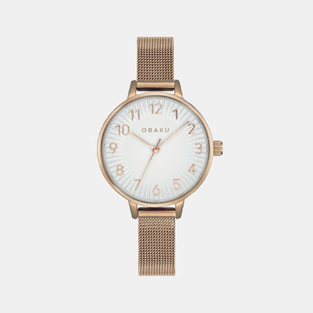 Obaku Round White Analog watch