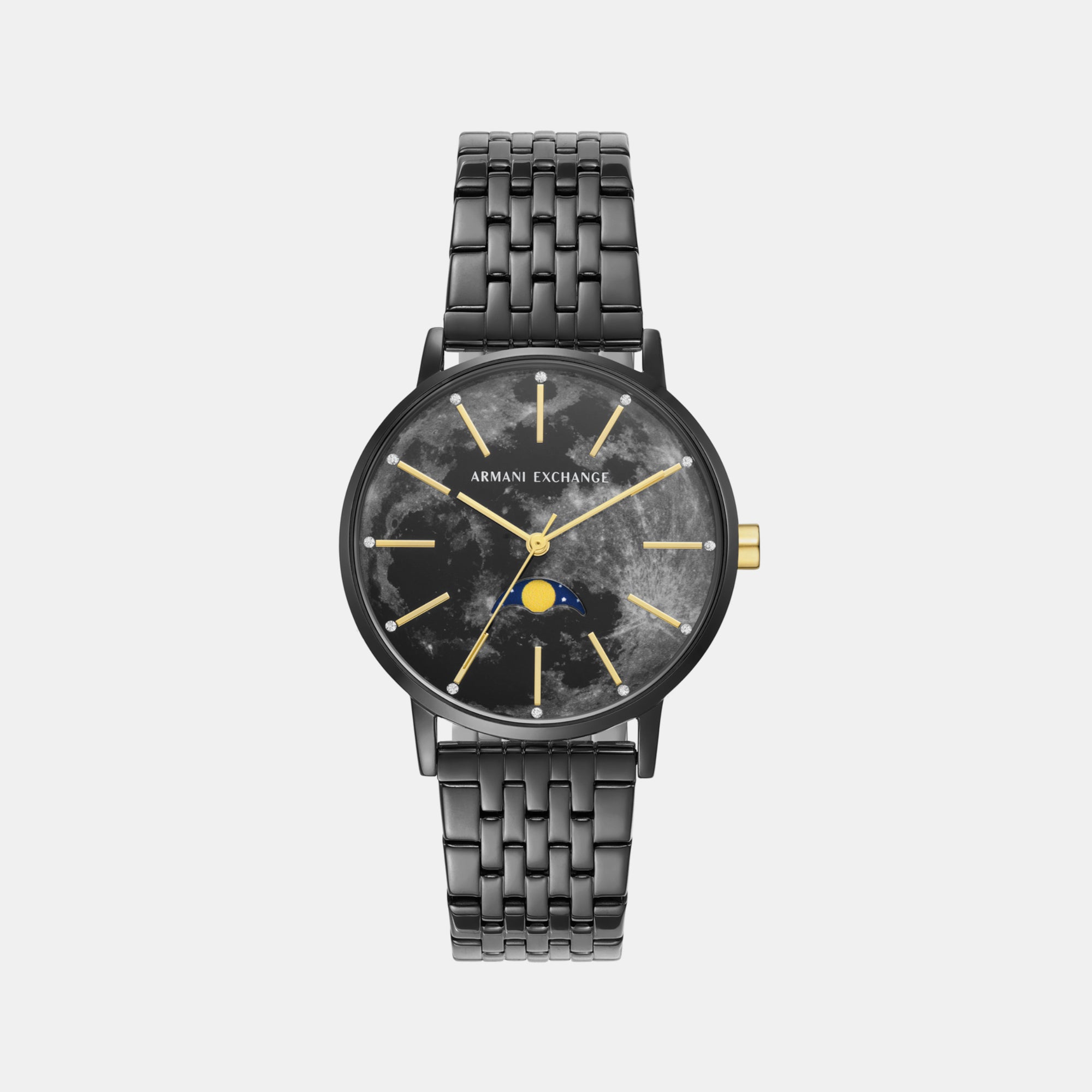 Armani Exchange Round Black Analog watch