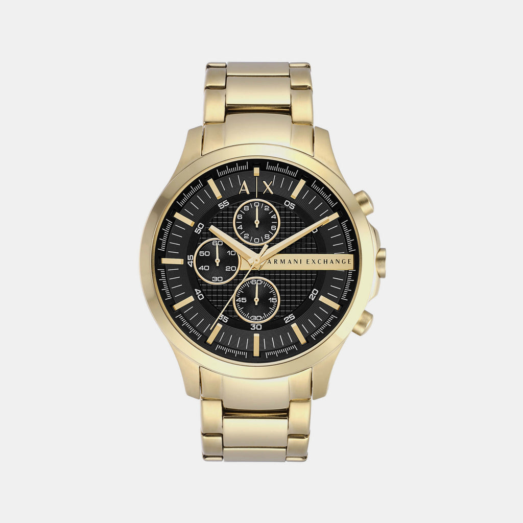 Armani Exchange Round Black Chronograph watch