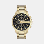 Armani Exchange Round Black Chronograph watch