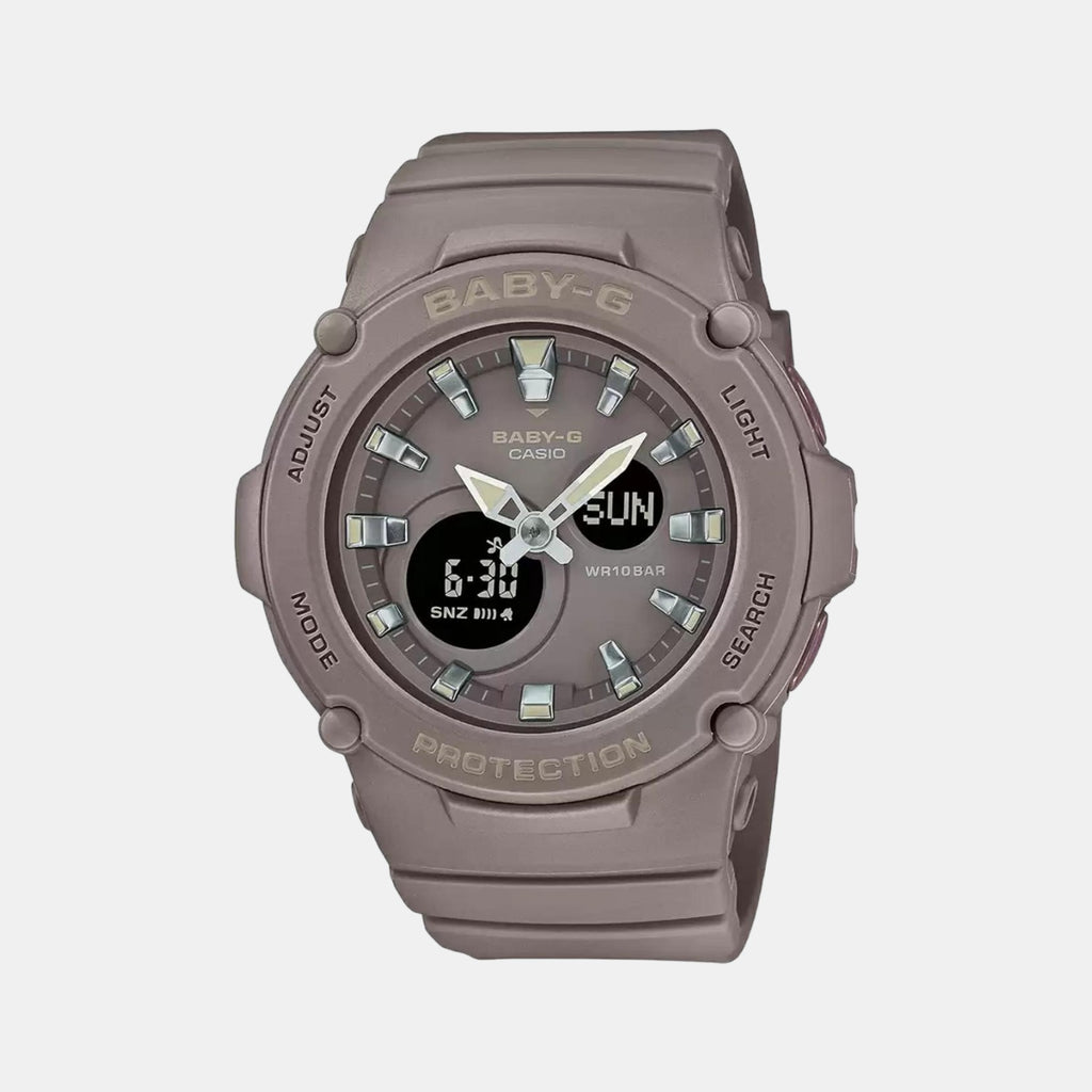 Casio Round Brown Analog-Digital watch