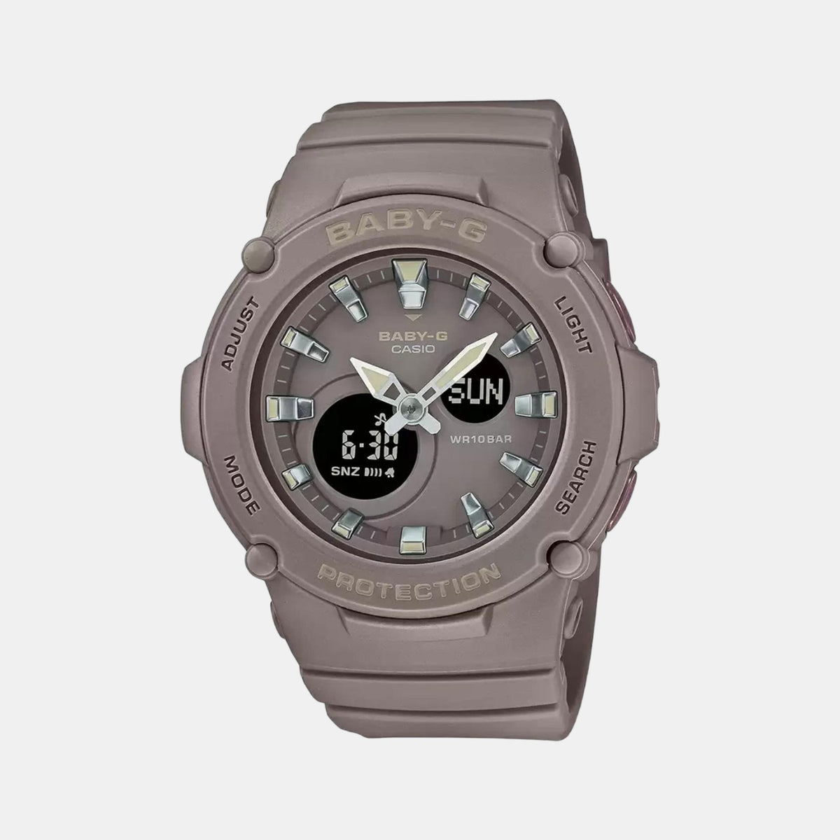 Casio Round Brown Analog-Digital watch