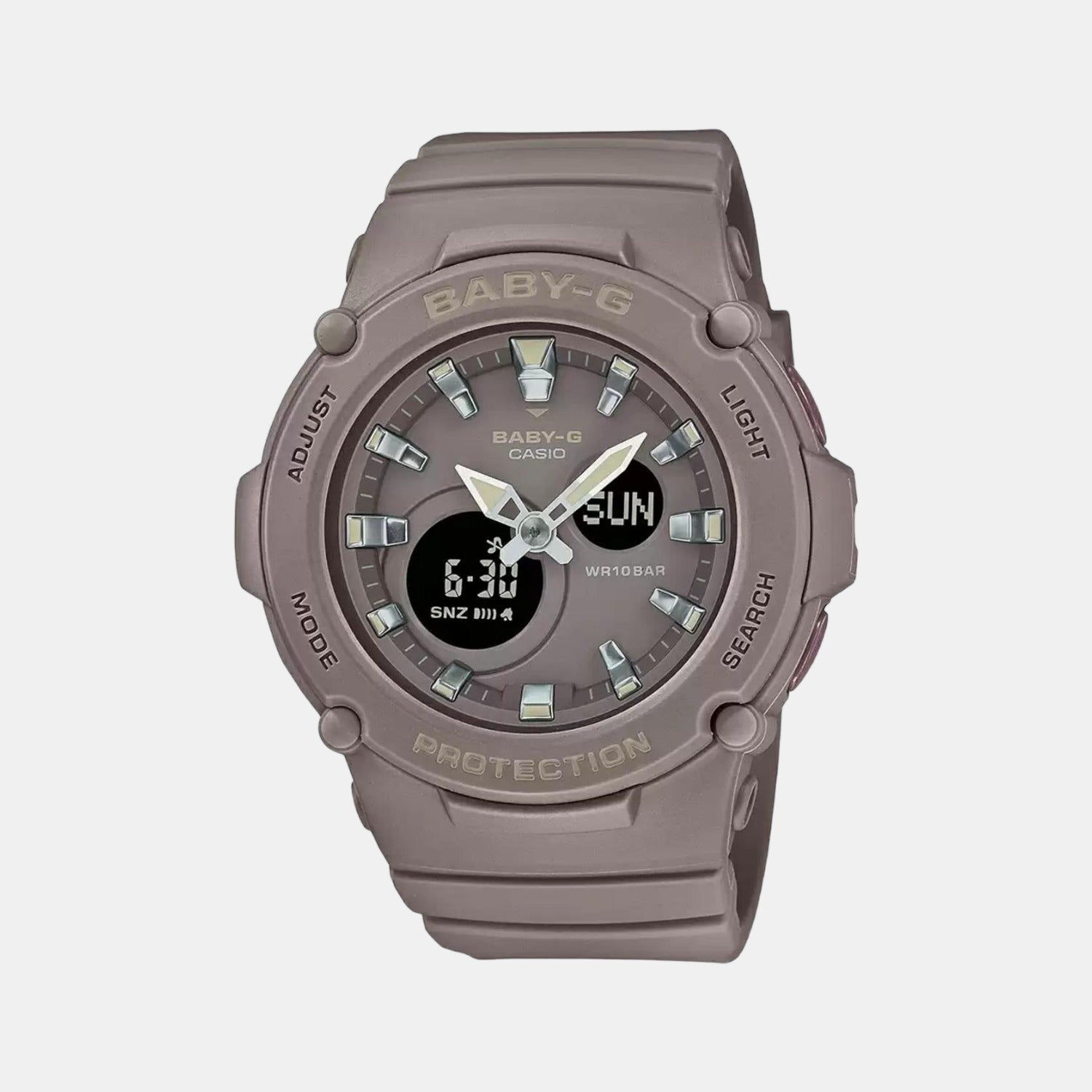 Casio Round Brown Analog-Digital watch