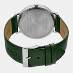 Timex Leather Silver watch