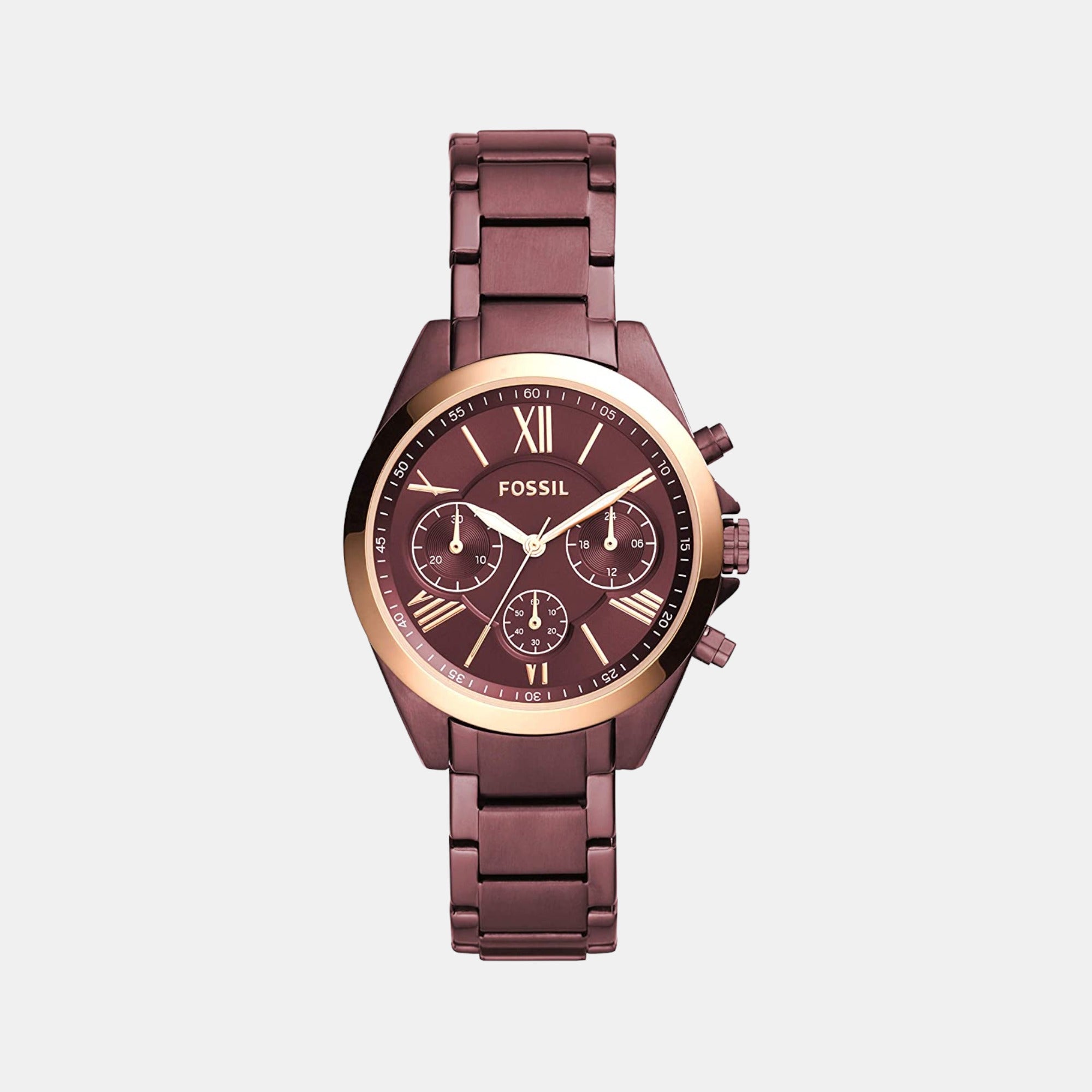 Fossil Women's Stainless Steel and Genuine Leather India | Ubuy