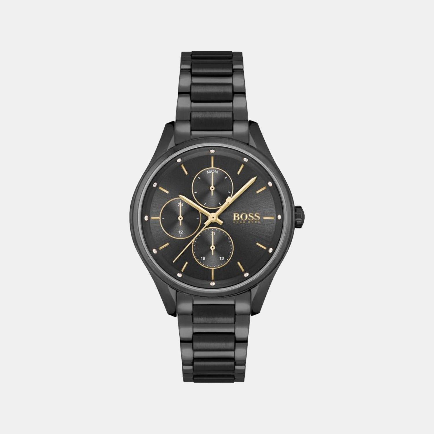 Boss Round Black Analog watch
