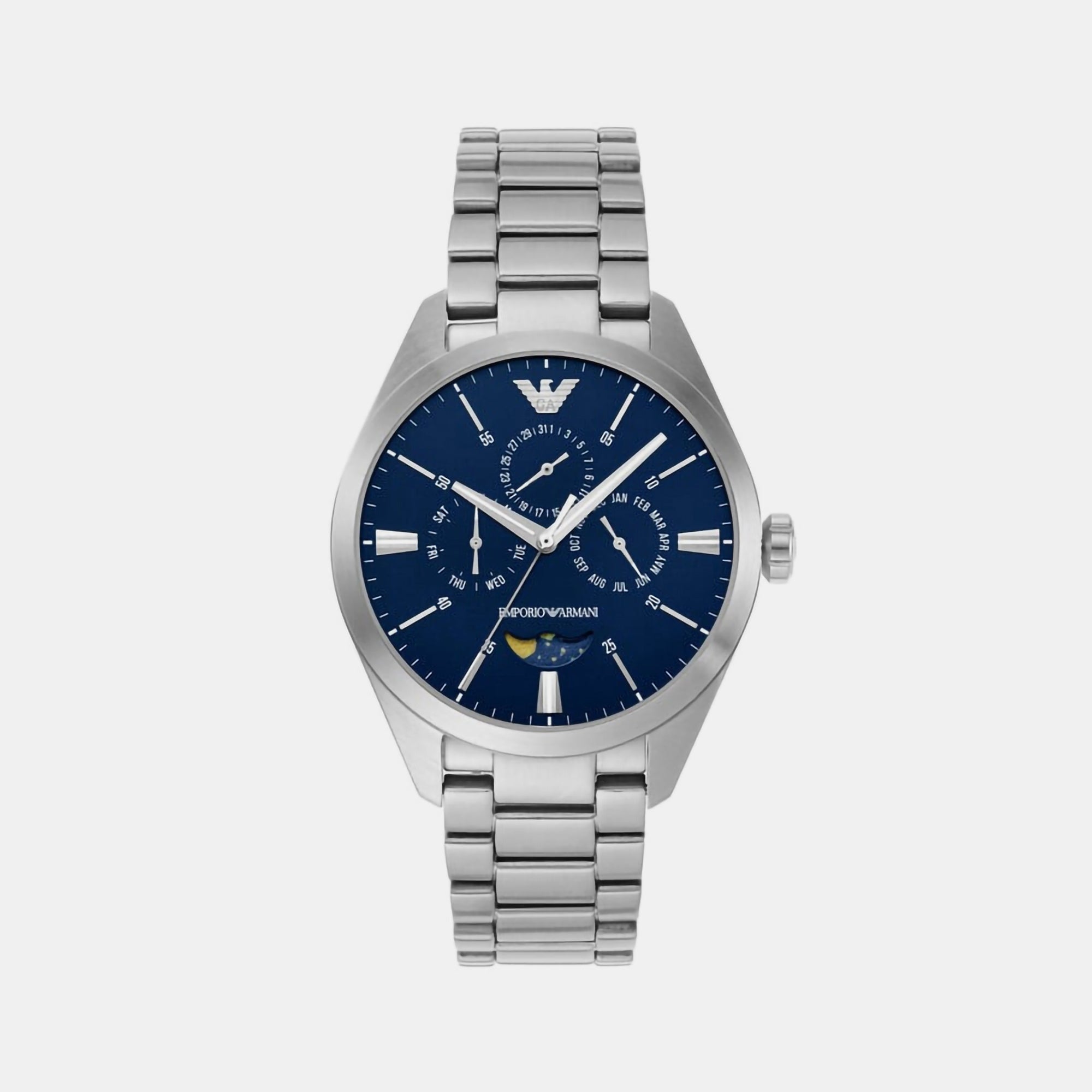 Emporio Armani Round Blue Analog watch