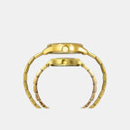 Fashion Couple Quartz Brown Dial Chronograph Stainless Steel Watch TW00PR297