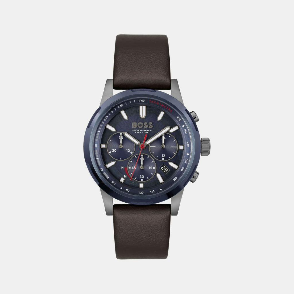 Boss Round Blue Chronograph watch