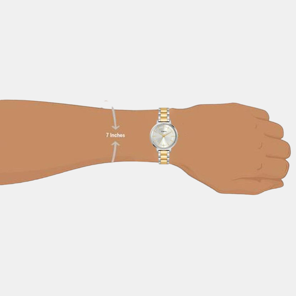 Classics Women Quartz Silver Dial Analog Stainless Steel Watch TWEL15805