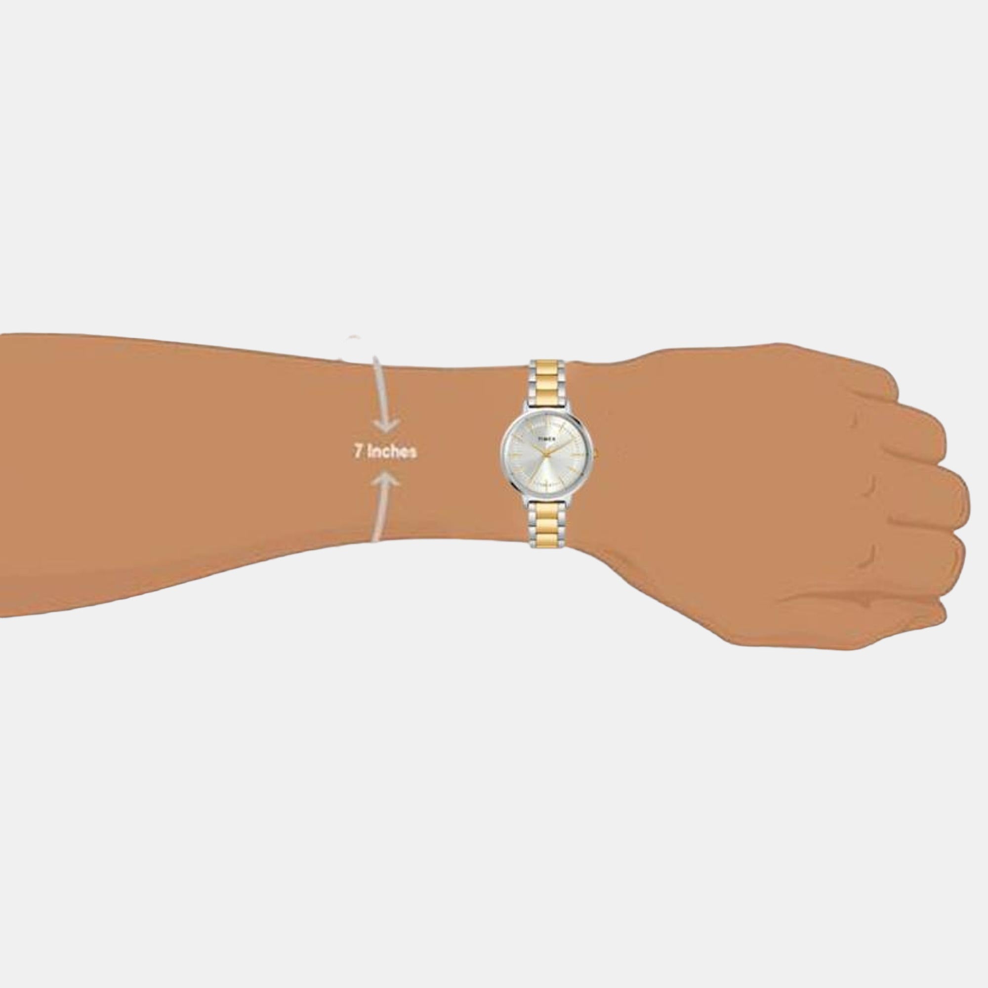 Classics Women Quartz Silver Dial Analog Stainless Steel Watch TWEL15805