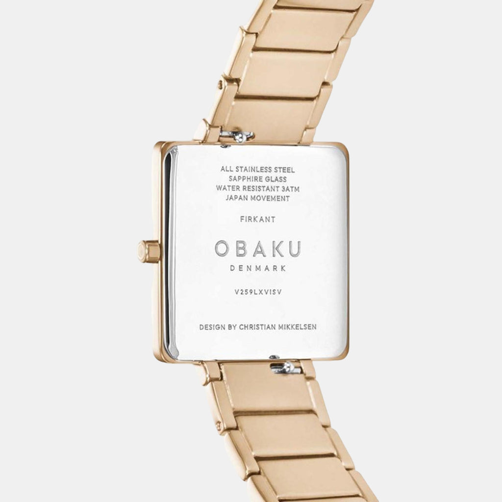 Firkant Fuchsia Women Quartz White Dial Analog Stainless Steel Watch V259LXVISV