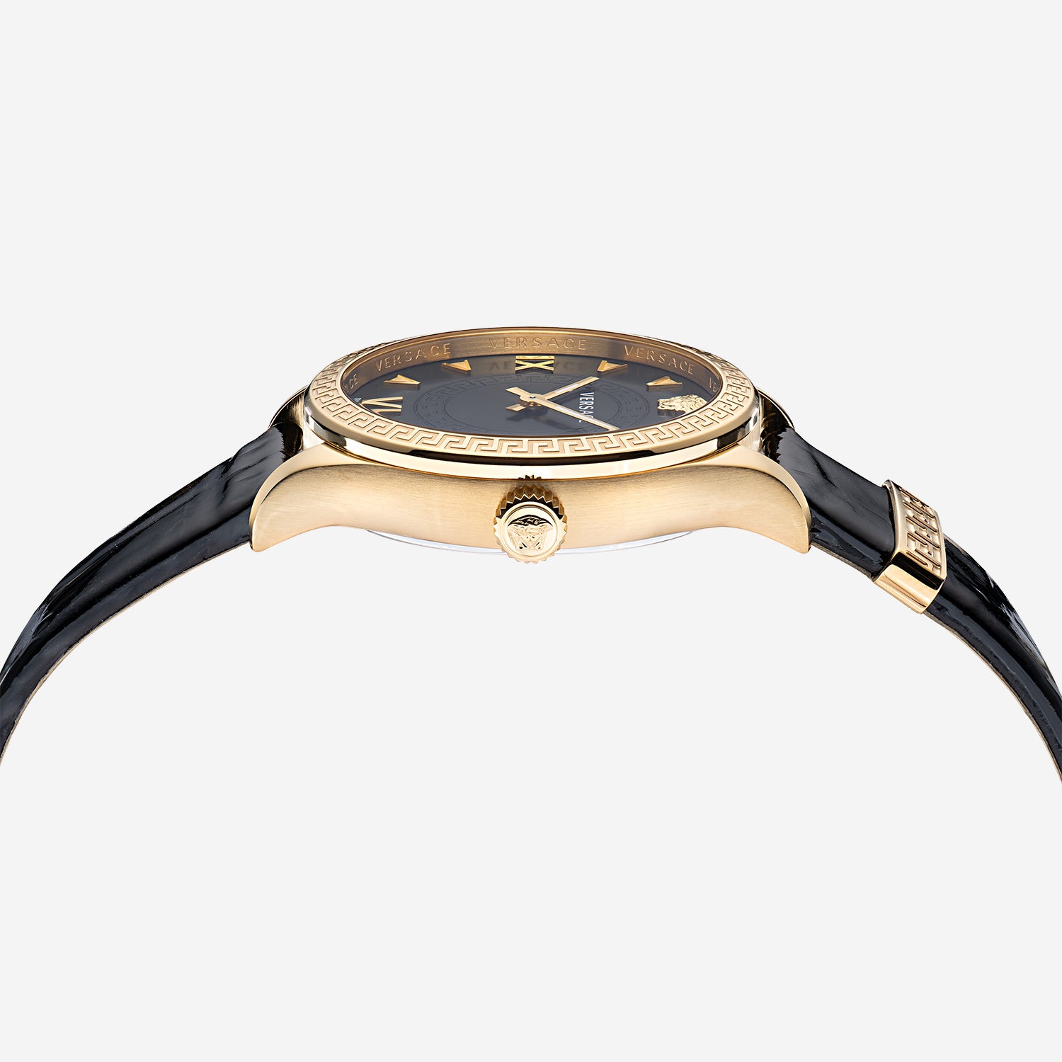 Versace Women Round Black watch