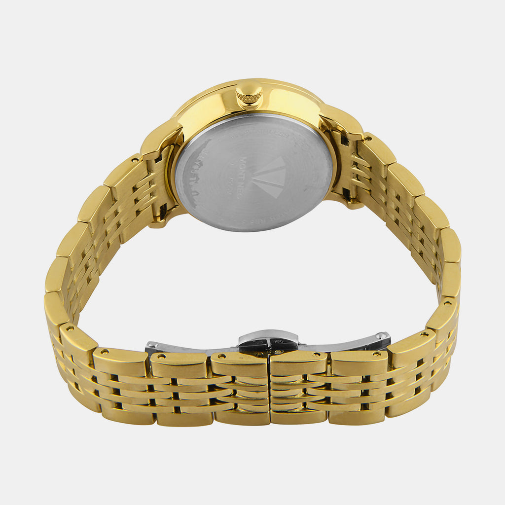 Mont Neo Women Round Champagne watch