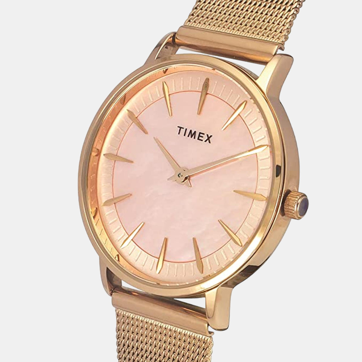 Fashion Women Quartz Mother Of Pearl Dial Analog Stainless Steel Watch TWEL15607