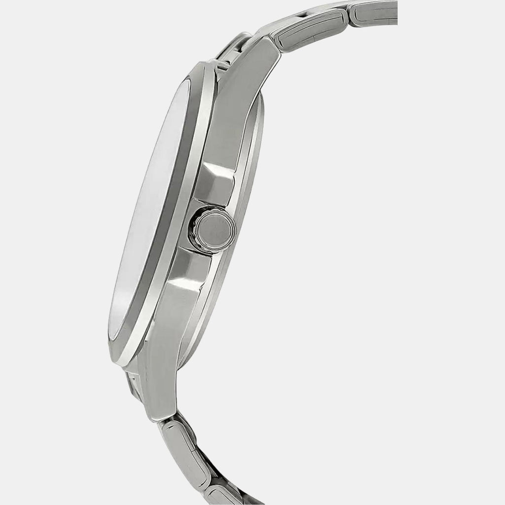 Casio Men Round Silver watch