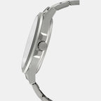 Casio Men Round Silver watch