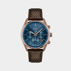 Boss Round Blue Chronograph watch