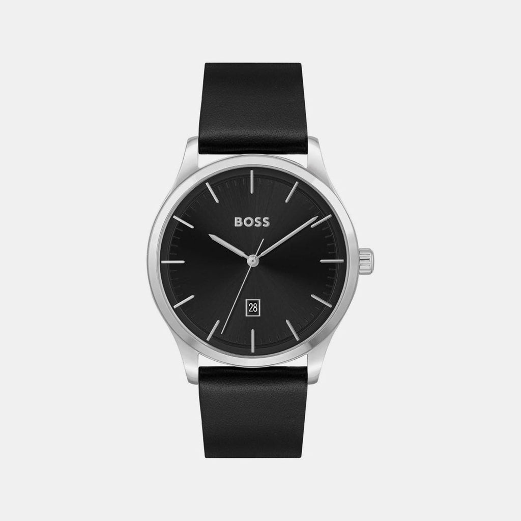 Boss Round Black Analog watch