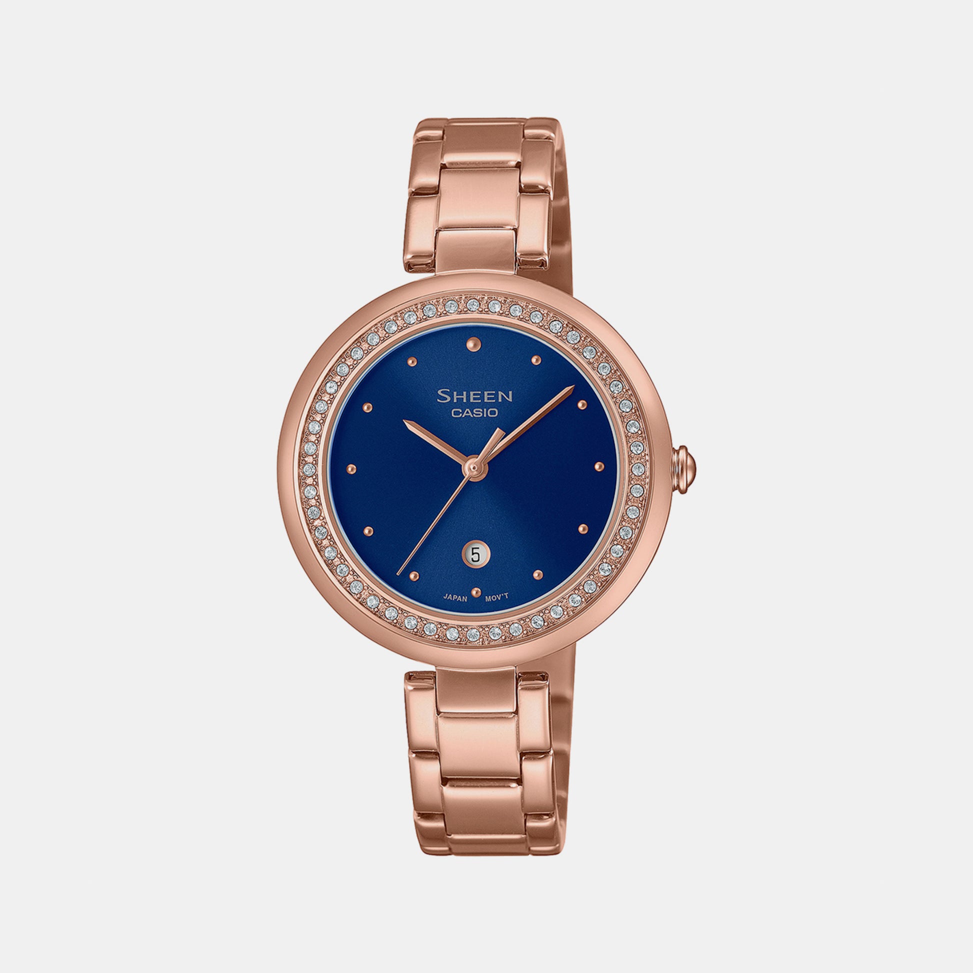 Female Blue Analog Stainless Steel Watch SH295