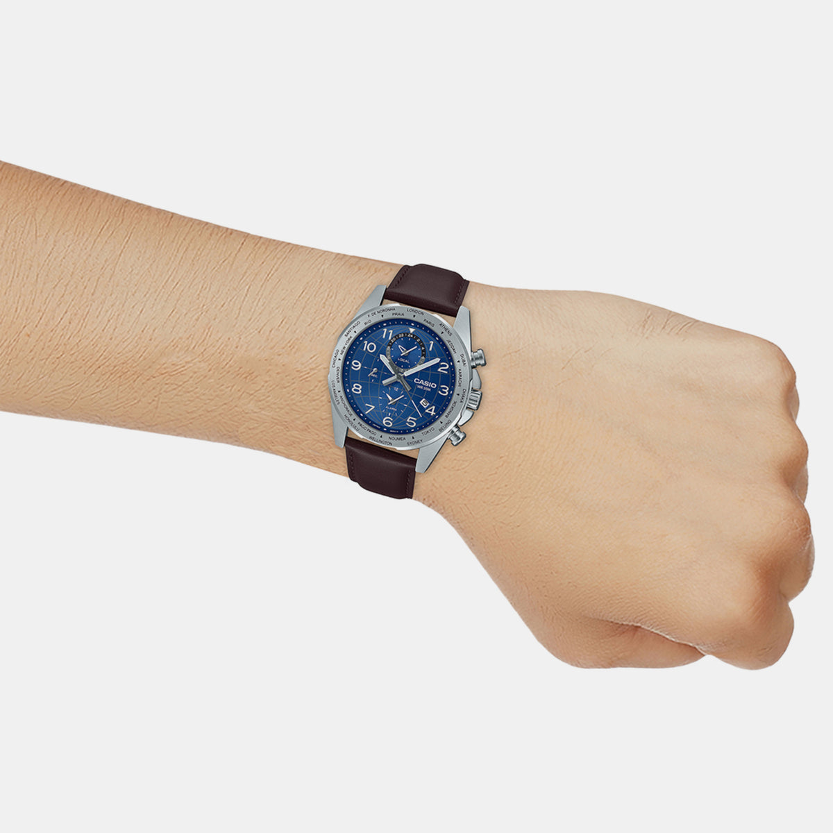 Casio Round Quartz Chronograph Men watch