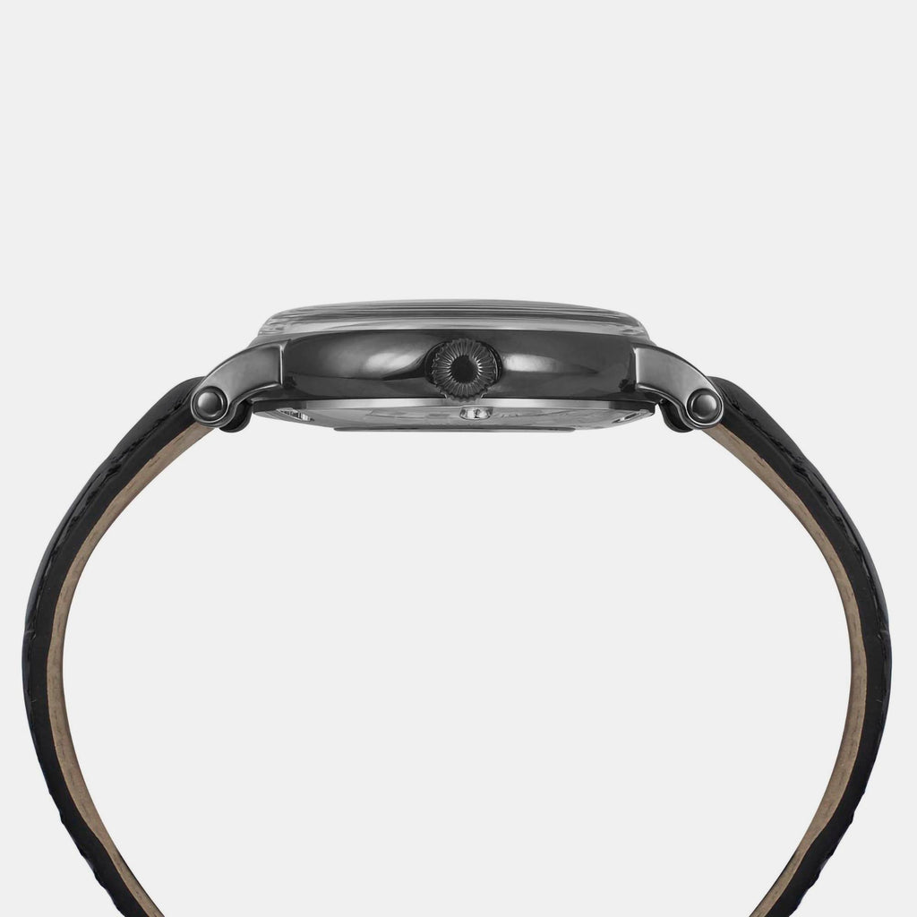 Timex Leather Black watch