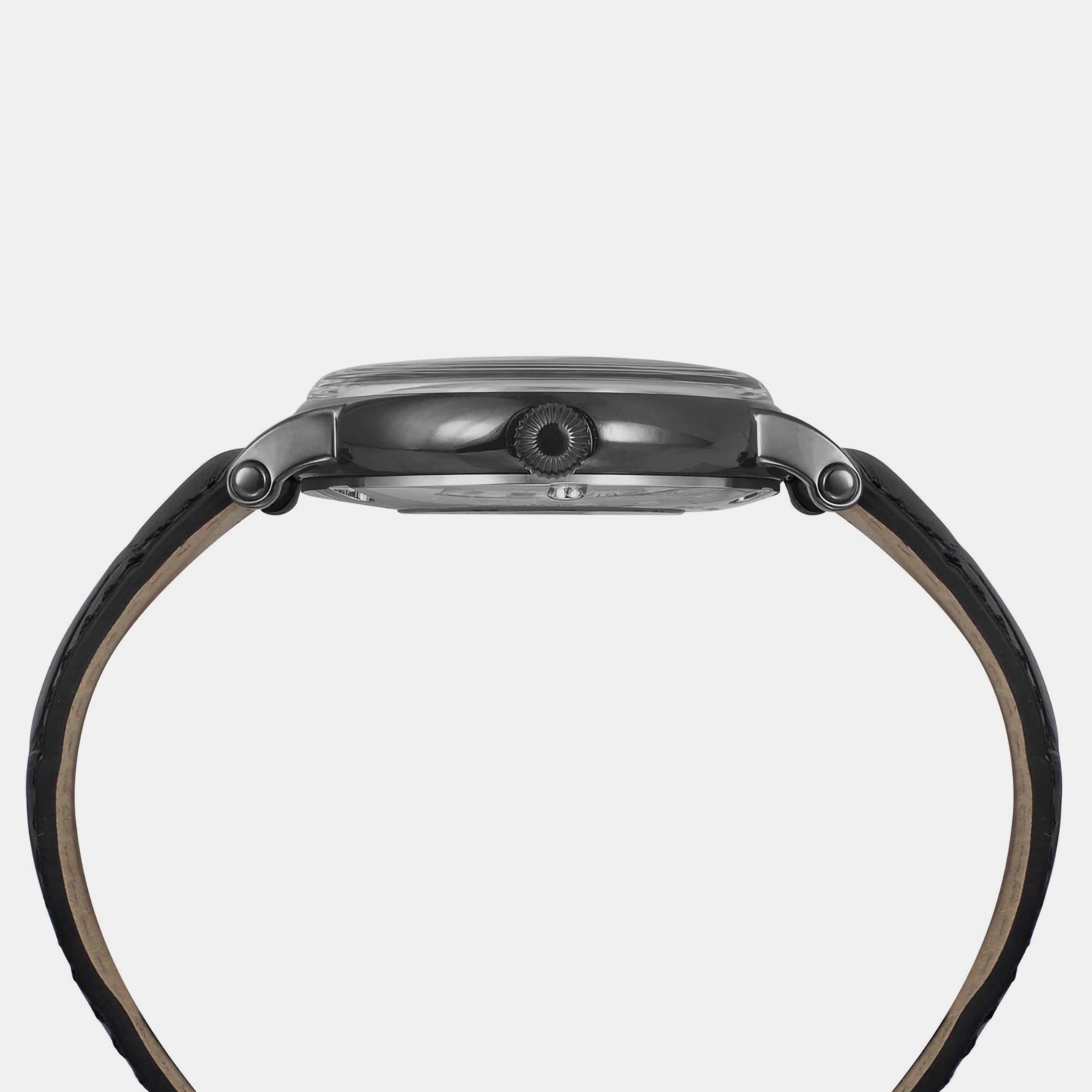 Timex Leather Black watch