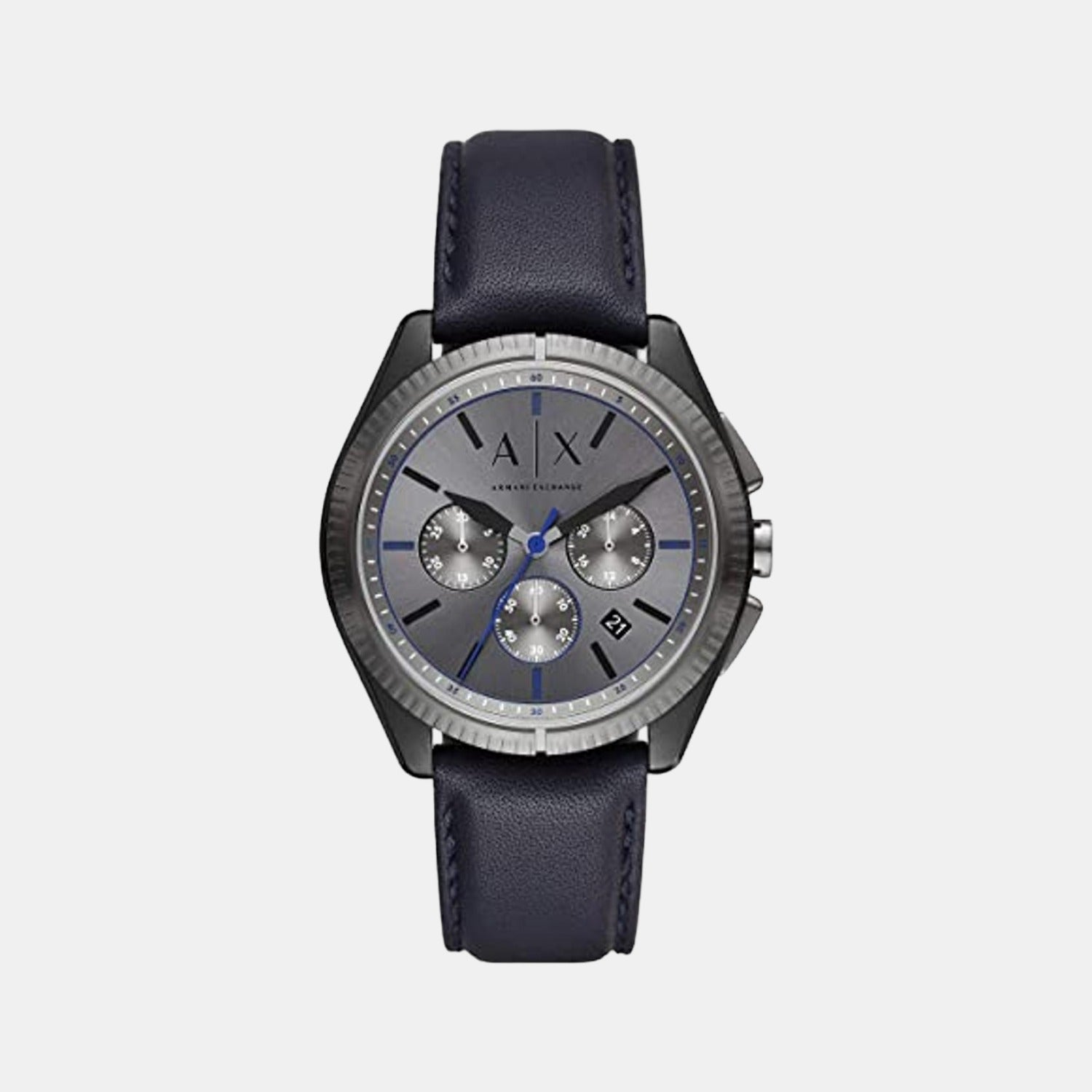 Armani Exchange Chronograph Blue Silicone Watch