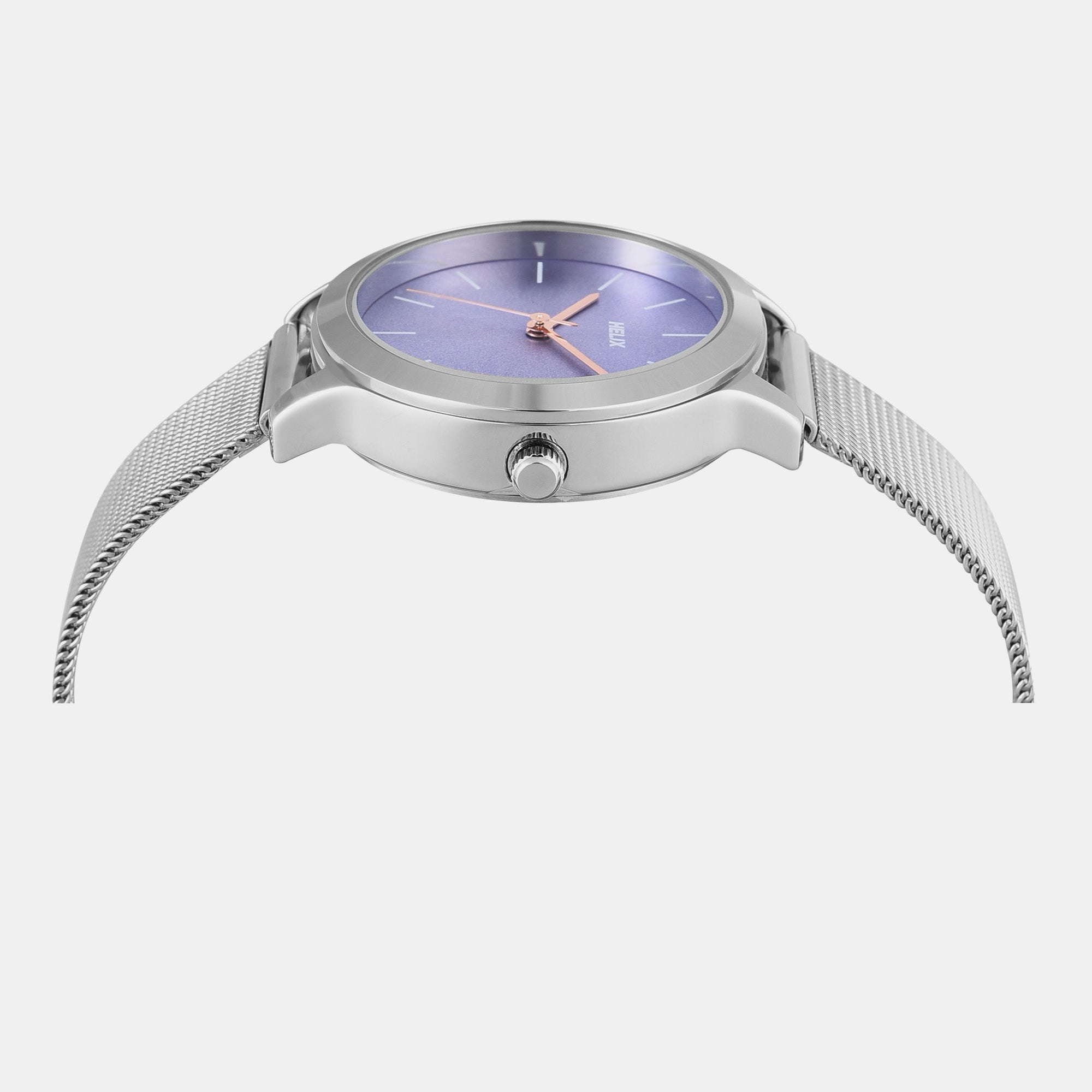 Helix Stainless Steel Round watch