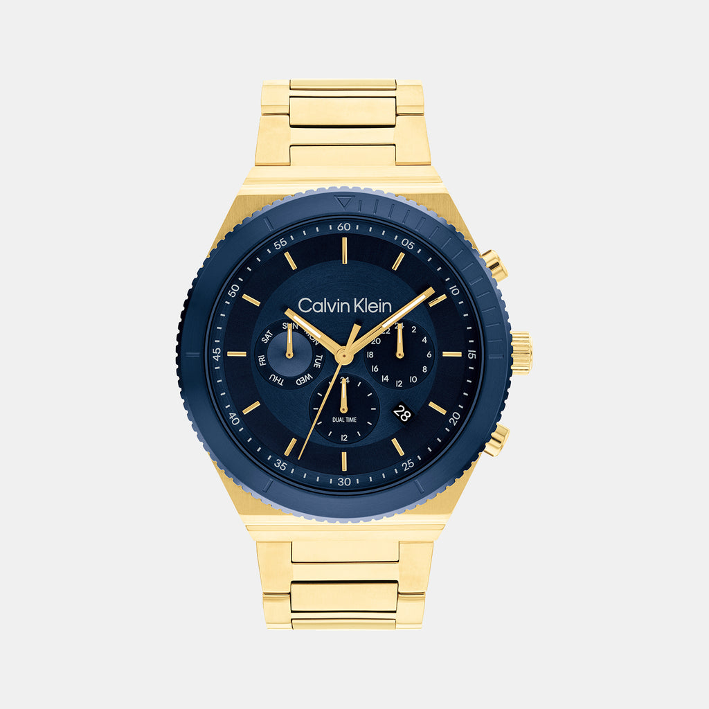 Calvin Klein Tonneau Blue Chronograph watch