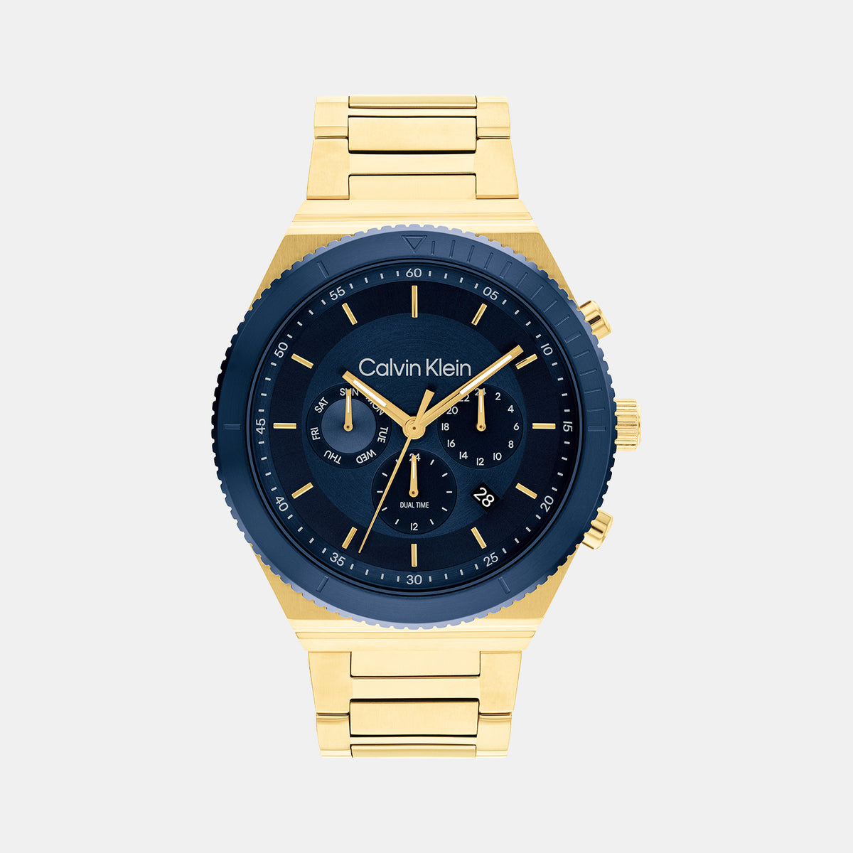 Calvin Klein Tonneau Blue Chronograph watch