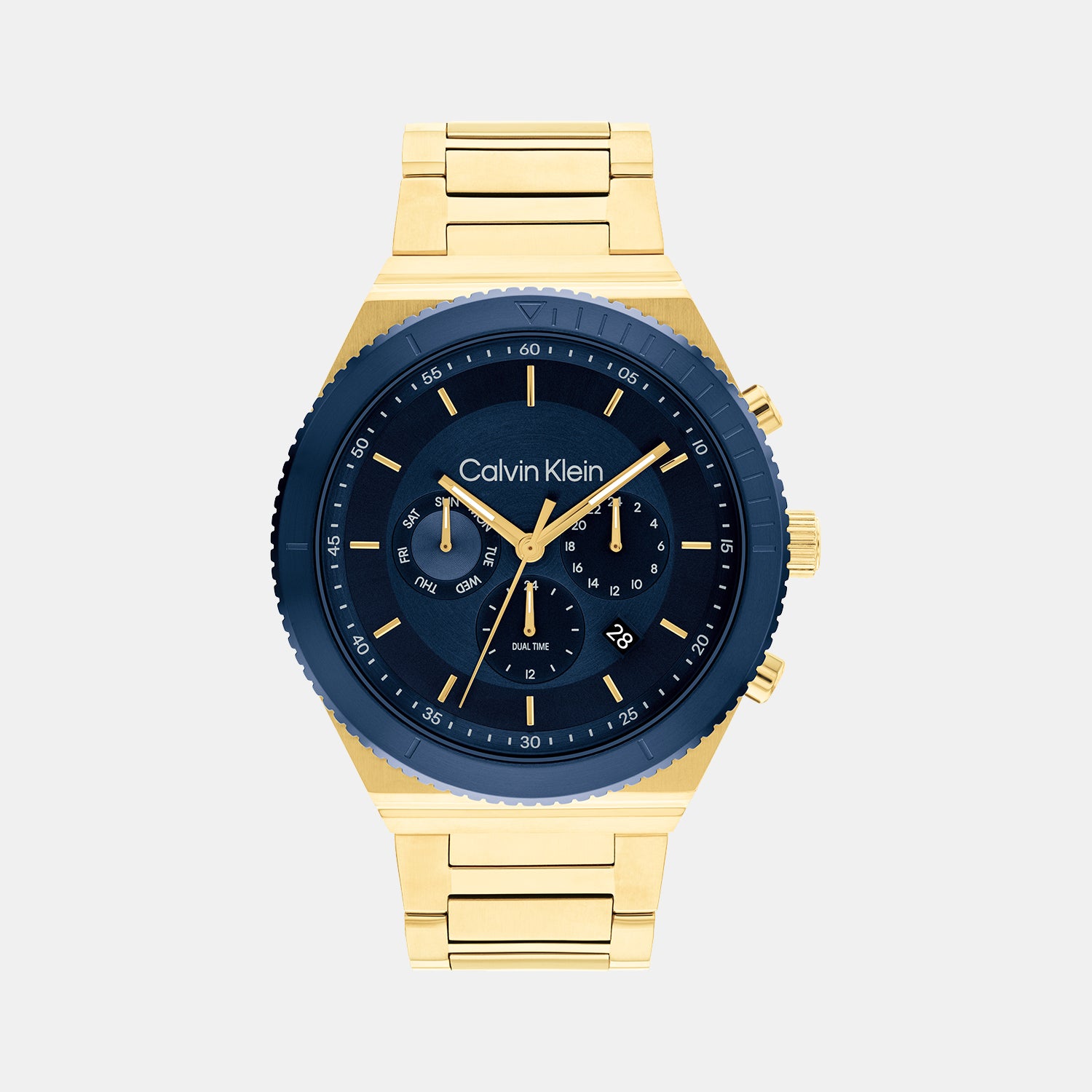 Calvin Klein Tonneau Blue Chronograph watch