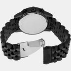 Hutton Men Quartz Black Dial Chronograph Stainless Steel Watch MK9089