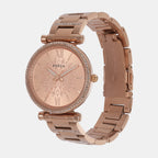 Fossil Women Round Rose Gold watch