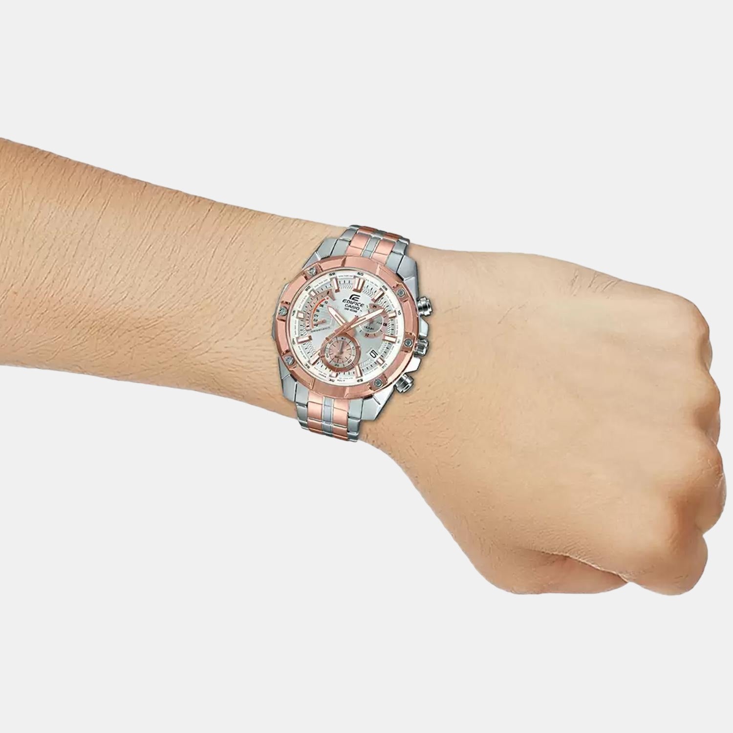 Casio Round Quartz Chronograph Men watch