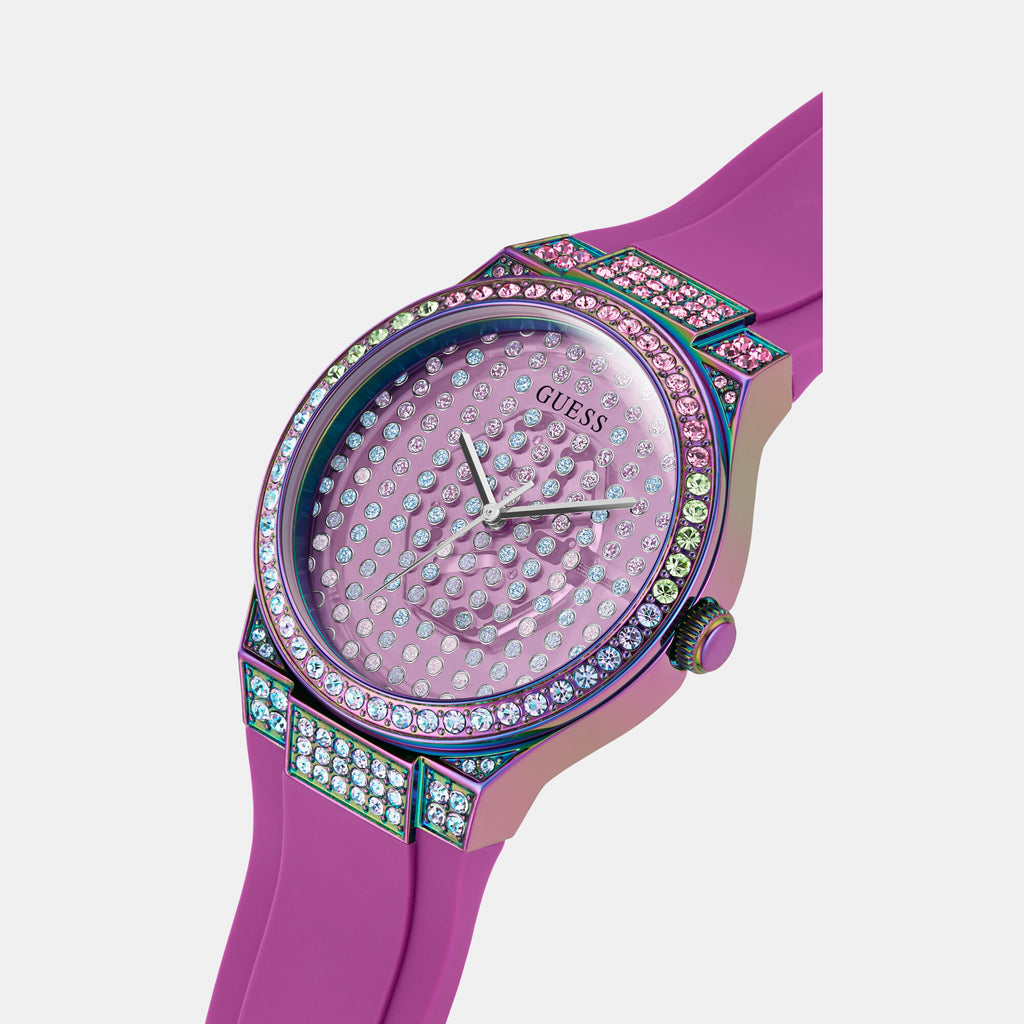 Guess Stainless Steel Round watch