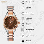 Venus Women Quartz Mother Of Pearl Dial Analog Stainless Steel Watch 600847 47 69 60