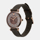 Female Brown Analog Leather Watch AR11565