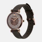 Emporio Armani Women Round Brown watch