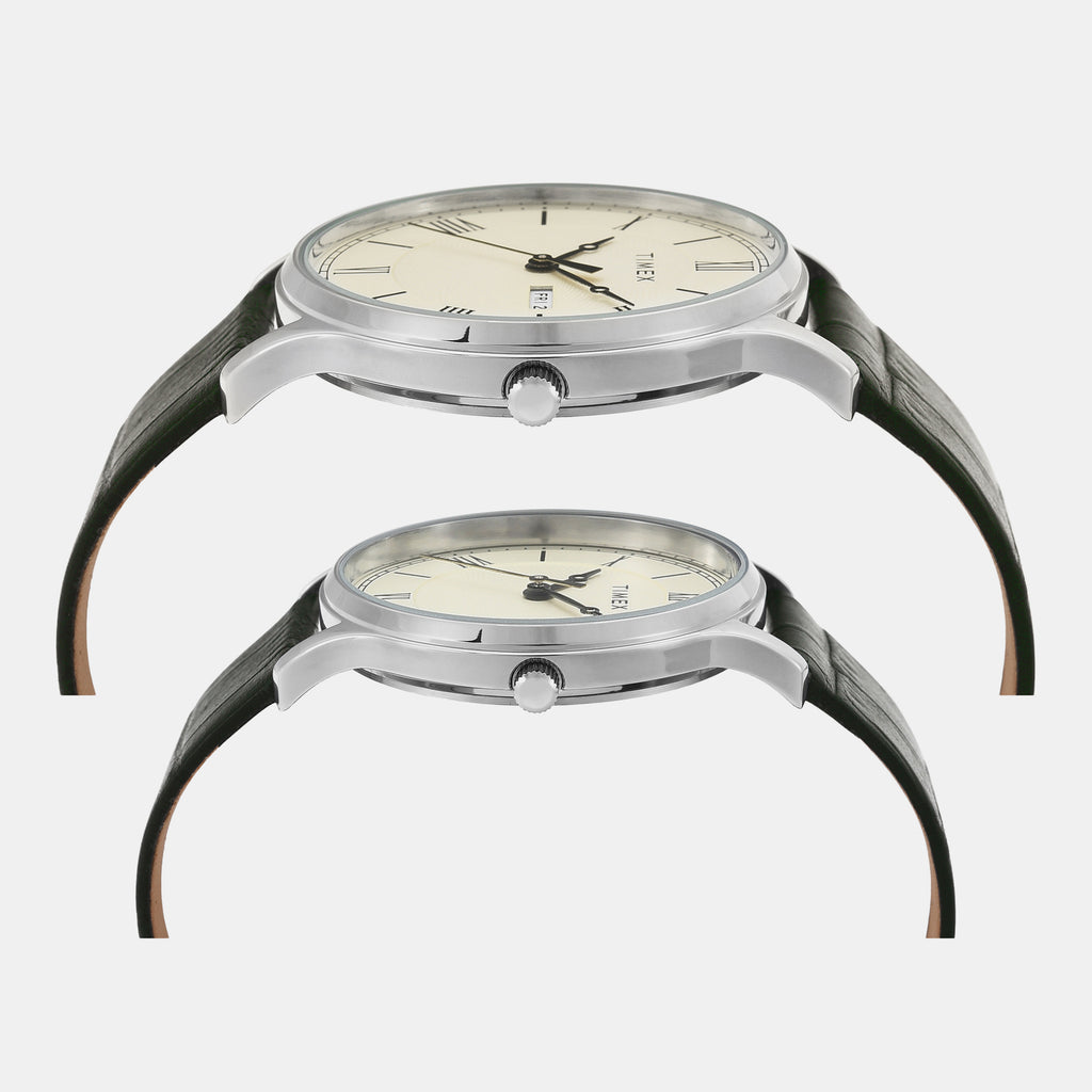 Timex Leather Beige watch