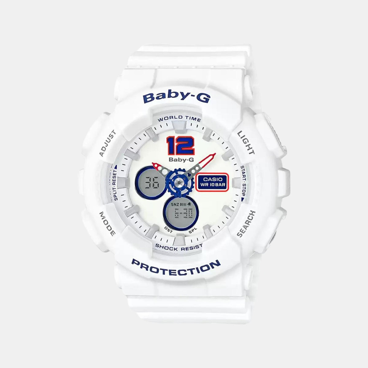 Casio Round White Analog-Digital watch