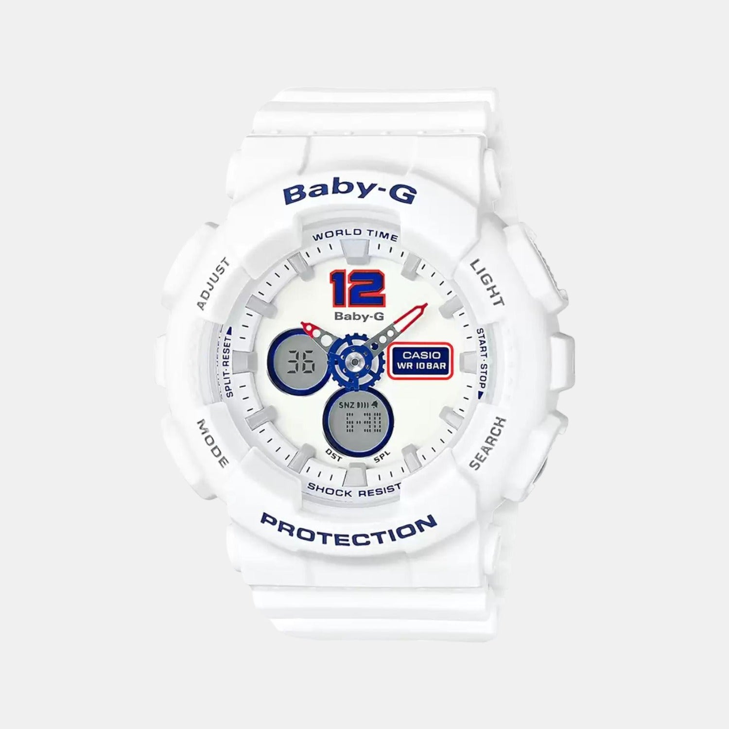 Casio Round White Analog-Digital watch